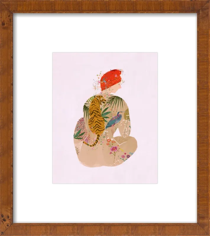 Tattooed Woman by Victoria Ball for Artfully Walls