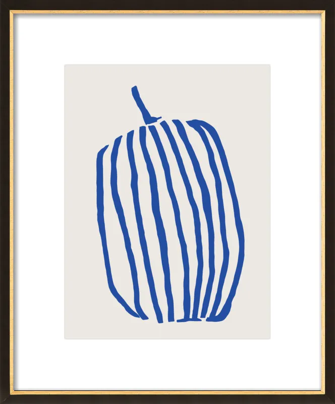 Striped pumpkin by Jessica Nielsen for Artfully Walls