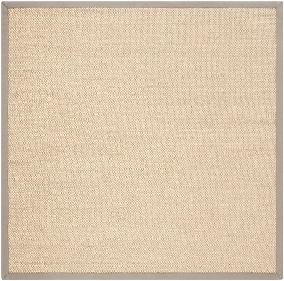 Arlo Home Woven Area Rug, NF141G, Maize/Grey,  6' X 6' Square