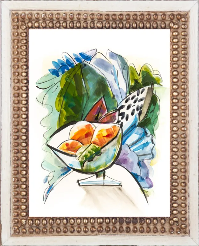 Still life with oranges by Becky Aubry for Artfully Walls