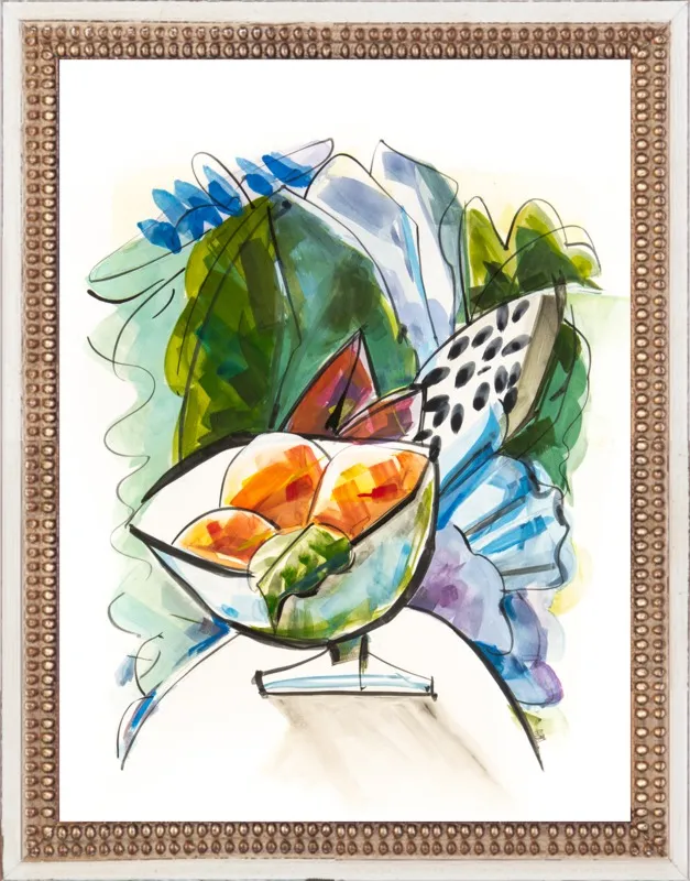Still life with oranges by Becky Aubry for Artfully Walls