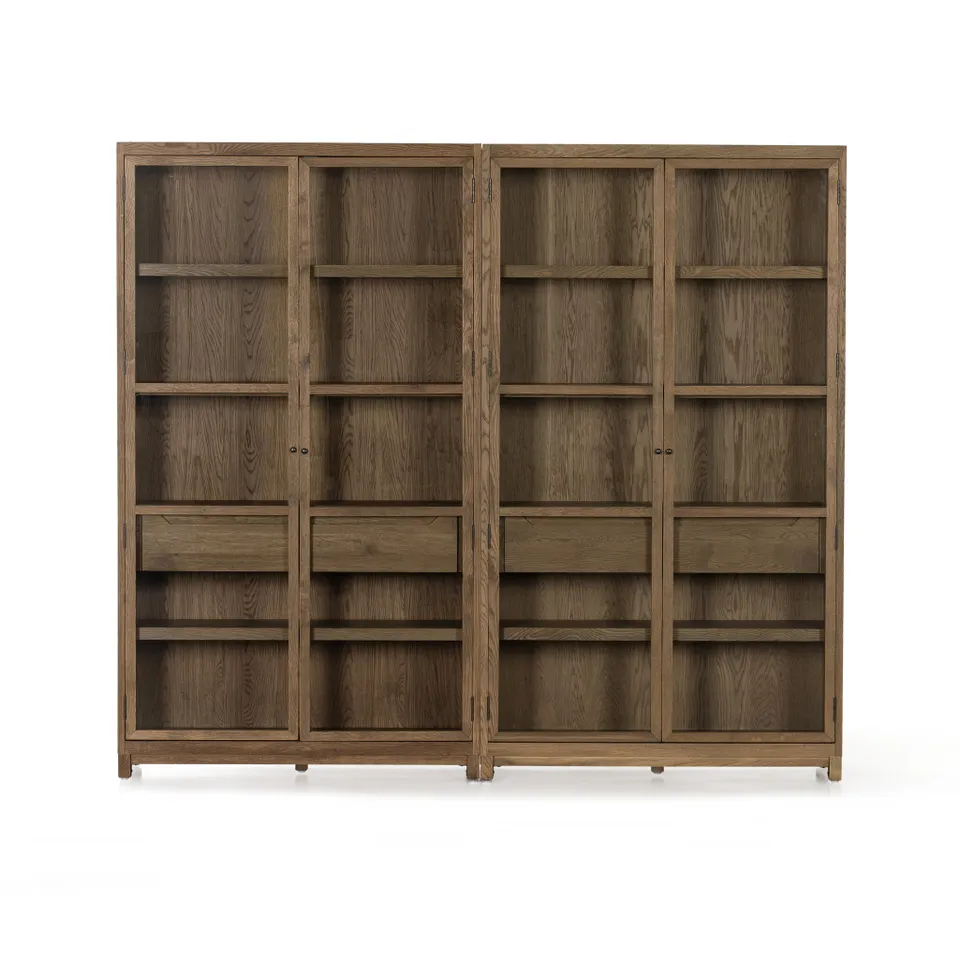 Millie Double Cabinet - Drifted Oak Solid