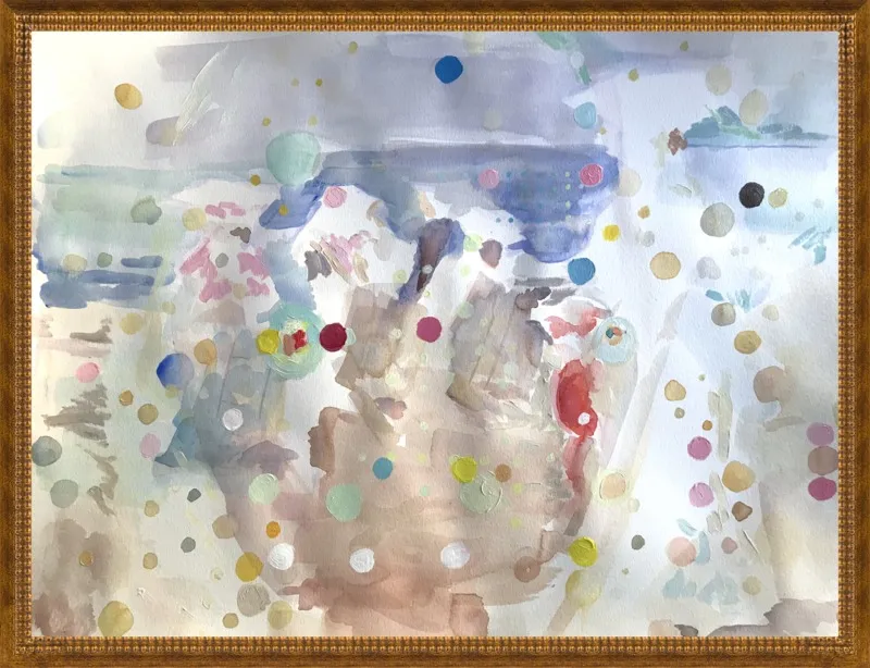 Beach scene (from memory)  by Hannah Dean for Artfully Walls