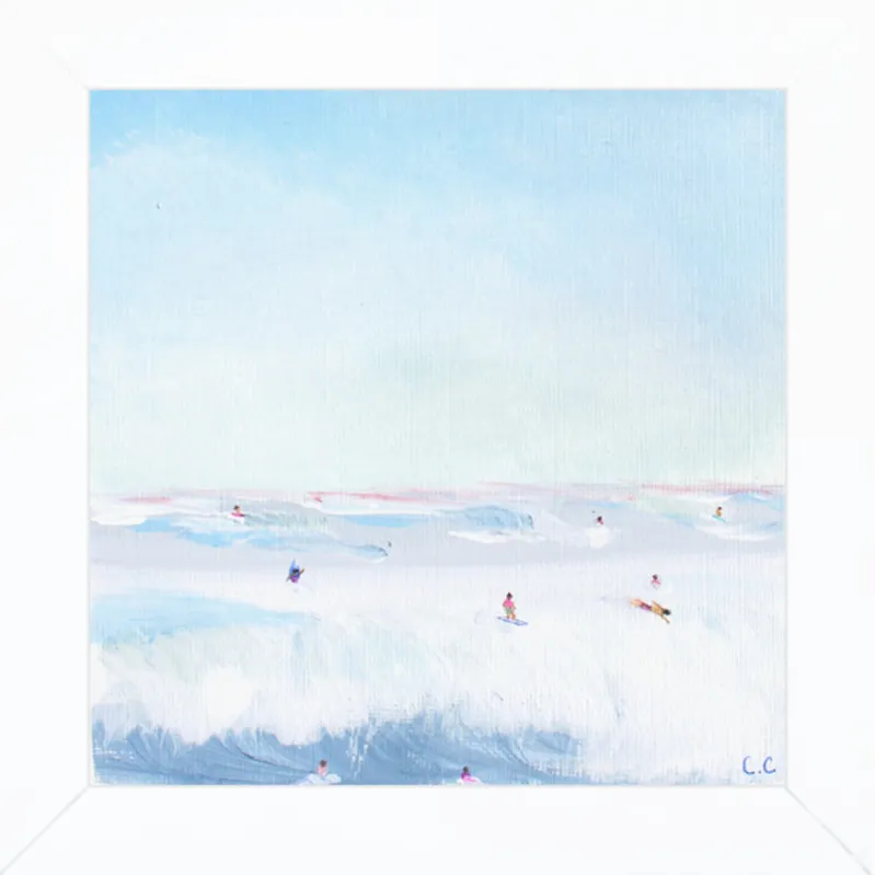 Soft Blue Surf  by Caroline Chriss  for Artfully Walls