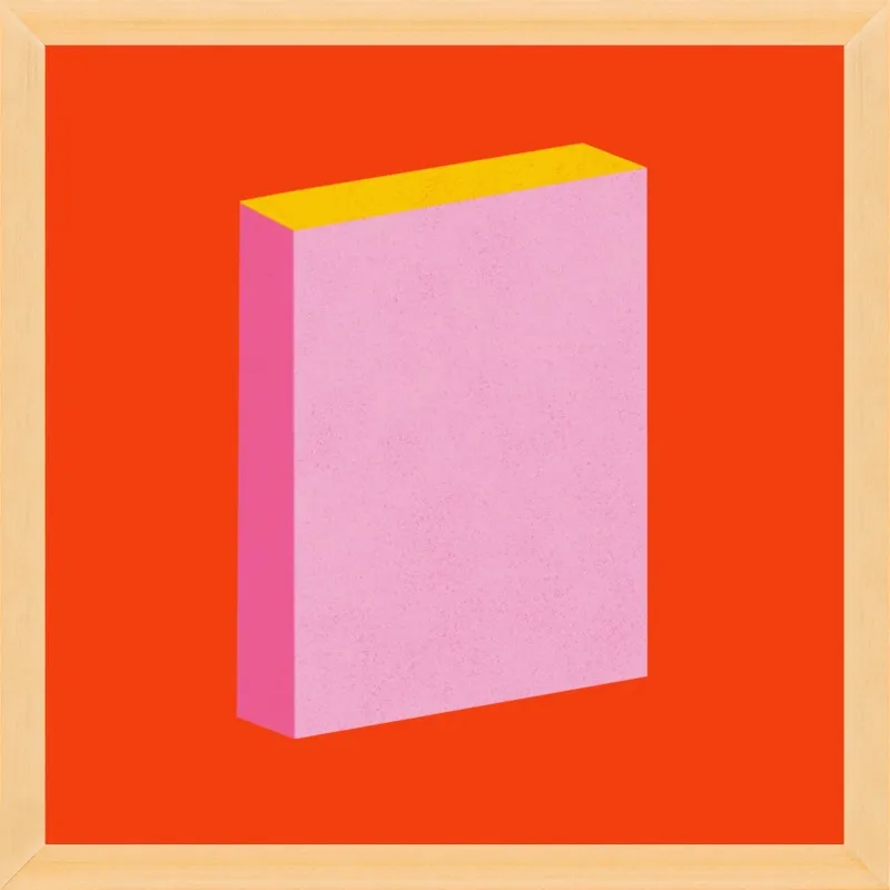 Color Books 3, Scarlet, Pink & Gold by Jessica Poundstone for Artfully Walls