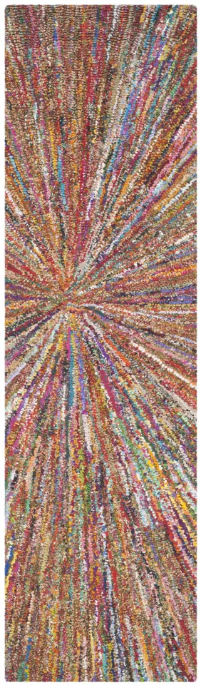 Arlo Home Hand Tufted Area Rug, NAN319A, Multi,  2' 3" X 8'