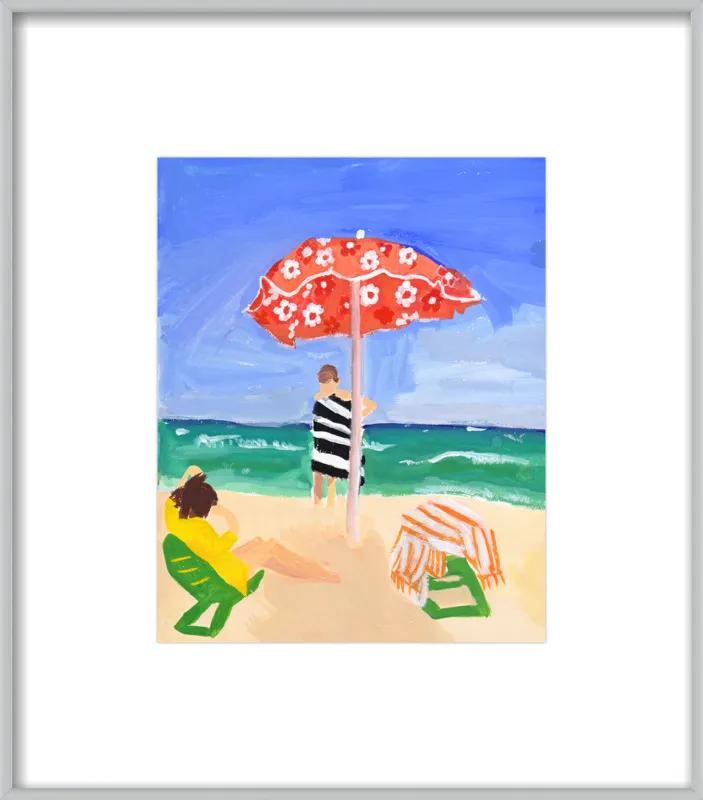 Italian Beach Umbrella by Jackie Mancuso for Artfully Walls