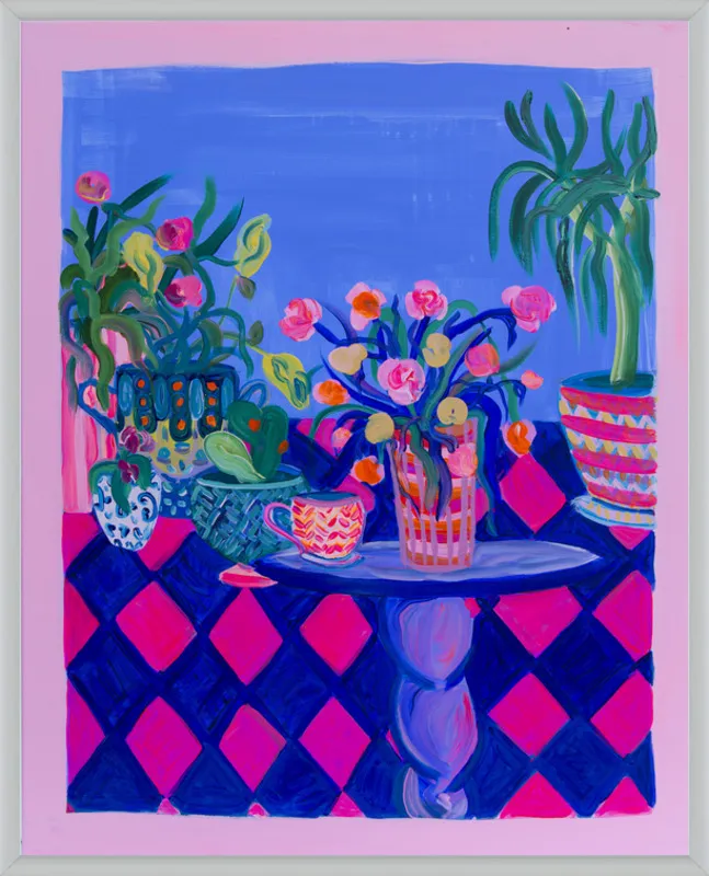 Pots and Plants painting by Davina Shefet for Artfully Walls