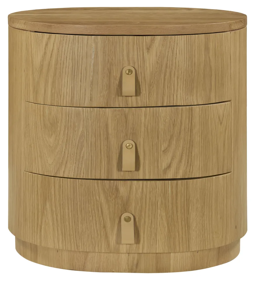 Safavieh Couture Laurabella 3 Drawer Nightstand, Natural