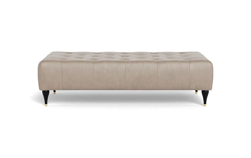Ms. Chesterfield Leather Ottoman by Apartment Therapy