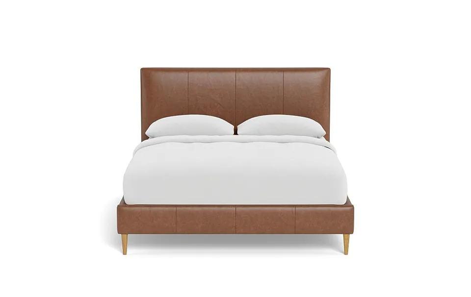 Lowen Leather Upholstered Bed with Tufting Option