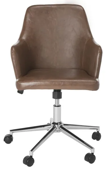 Cadence Swivel Office Chair - Brown/Chrome