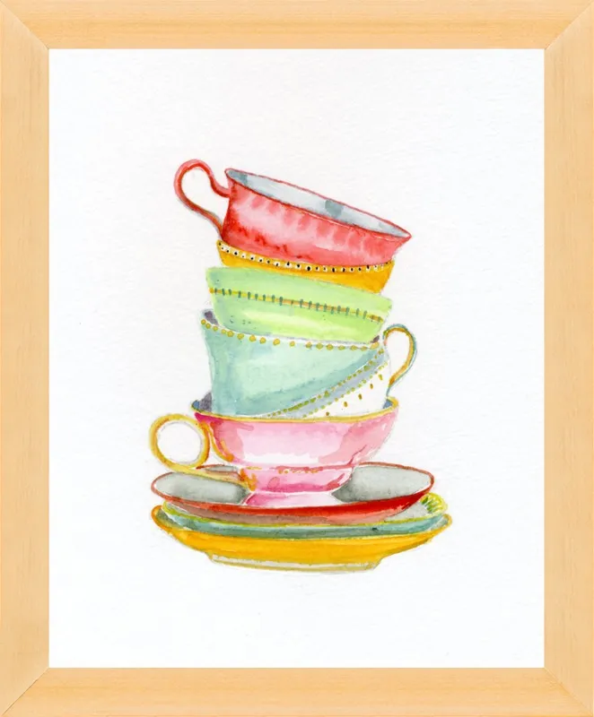 Teacups by Miri Eshet for Artfully Walls