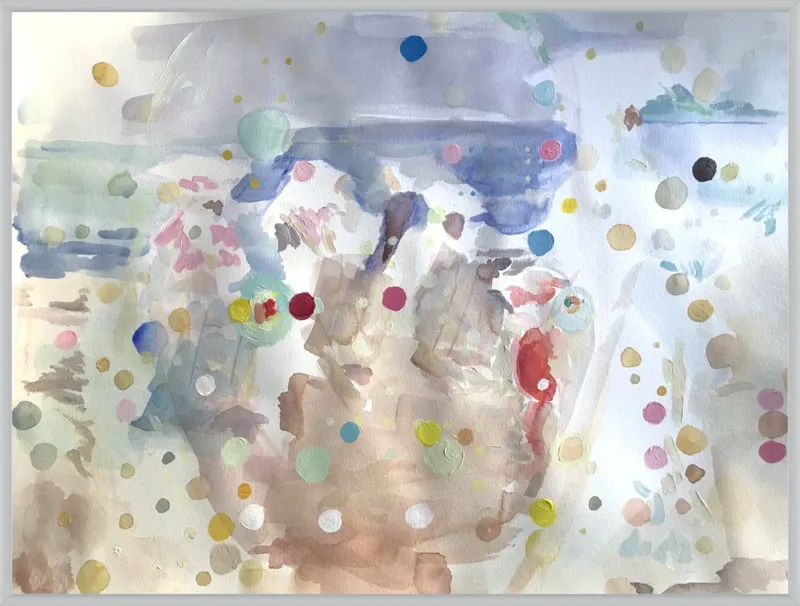 Beach scene (from memory)  by Hannah Dean for Artfully Walls