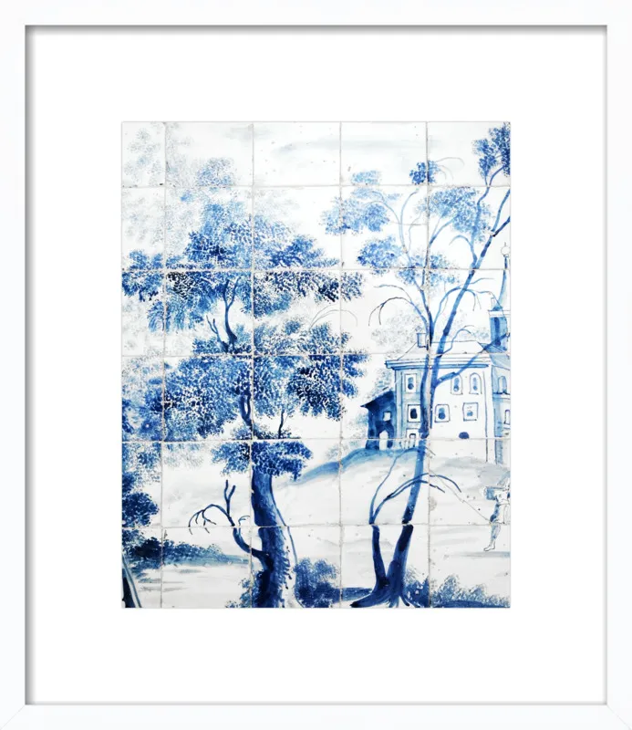 Lisbon Blue Tiles Two by Lupen Grainne for Artfully Walls