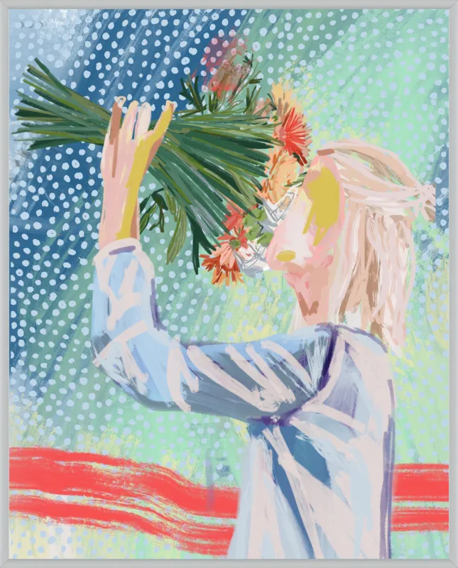 I like to stop and smell the roses  by Jamie Corley for Artfully Walls