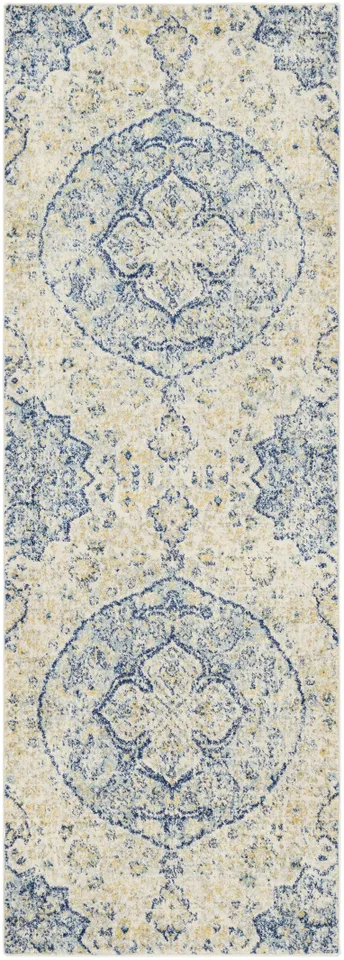 Harput Beige Indoor 2'7" x 7'3" Machine Woven Rug