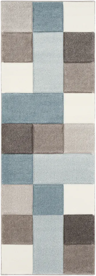 Santa Monica Beige Indoor 2'7" x 7'7" Machine Woven Rug