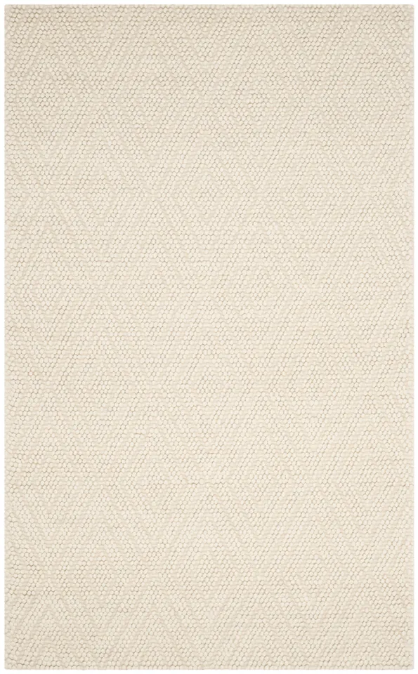 Arlo Home Hand Woven Area Rug, NAT623A, Ivory,  5' X 8'
