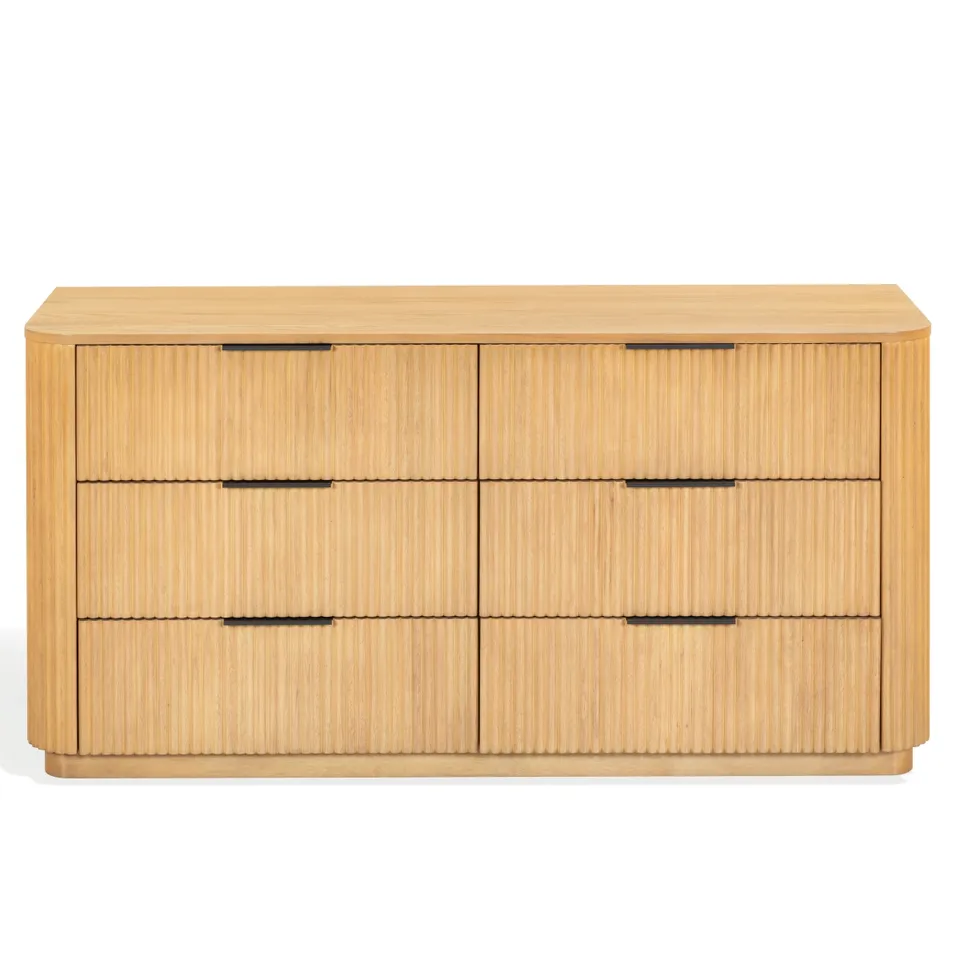 Barrymore 6 Drawer Dresser - Greige Oak