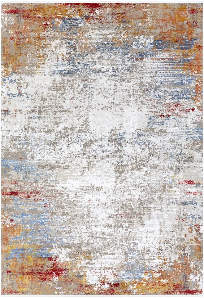 Solar Beige Indoor 7'9" x 11'2" Machine Woven Rug
