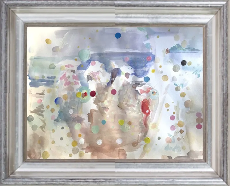 Beach scene (from memory)  by Hannah Dean for Artfully Walls