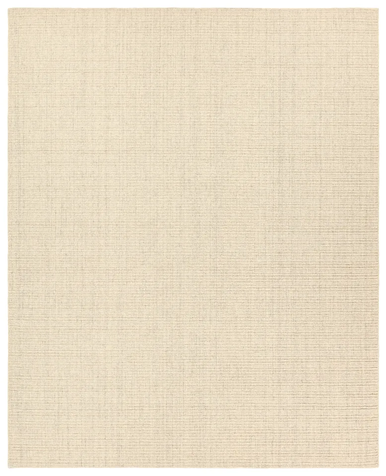 Vidalia AMI06 Handmade Solid Tan and White Area Rug (6'x9')