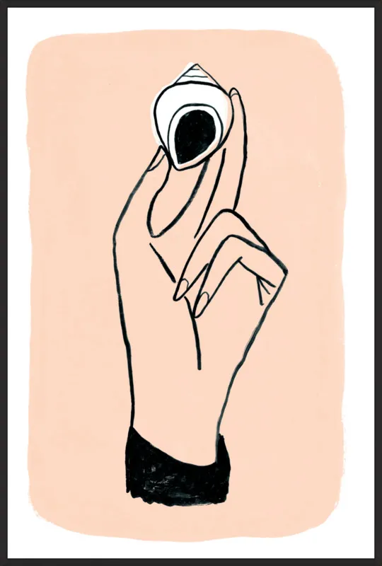 My Hand is My Face by Michael Doyle - Apartment On Belmont for Artfully Walls