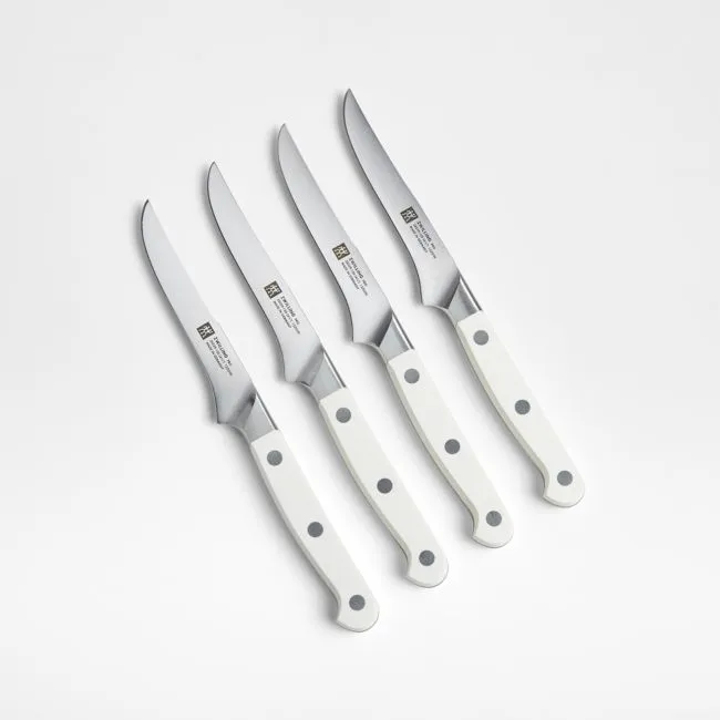 ZWILLING ® Pro Le Blanc 4-Piece Steak Knife Set