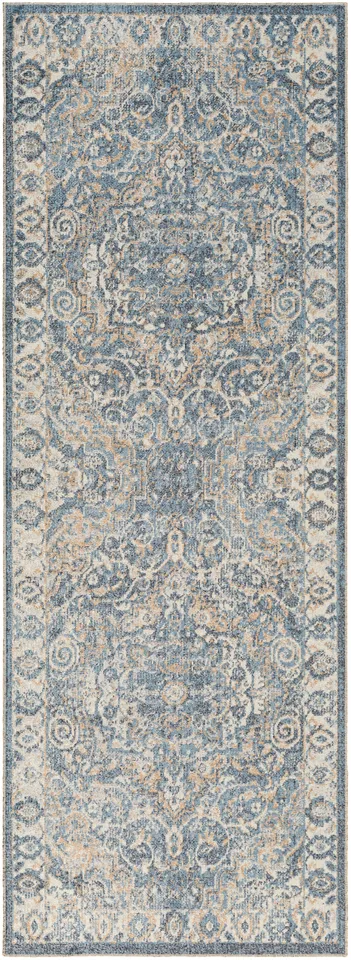 Lillian Gray Indoor 2'7" x 7'3" Machine Woven Rug