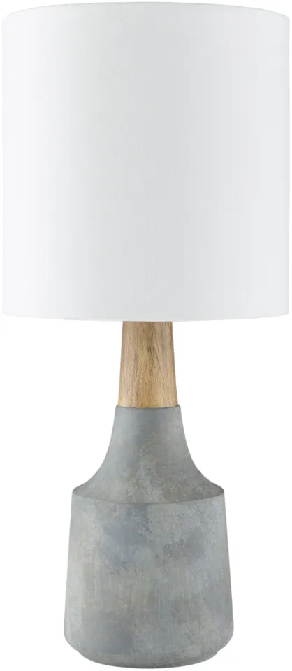 Kent Gray Painted 18"H x 8"W x 8"D Accent Table Lamp