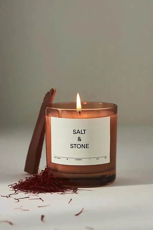 Gourmand Saffron & Cedar Candle