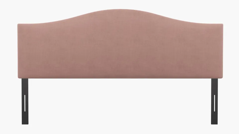 Camelback Headboard, Blush Everyday Linen, King
