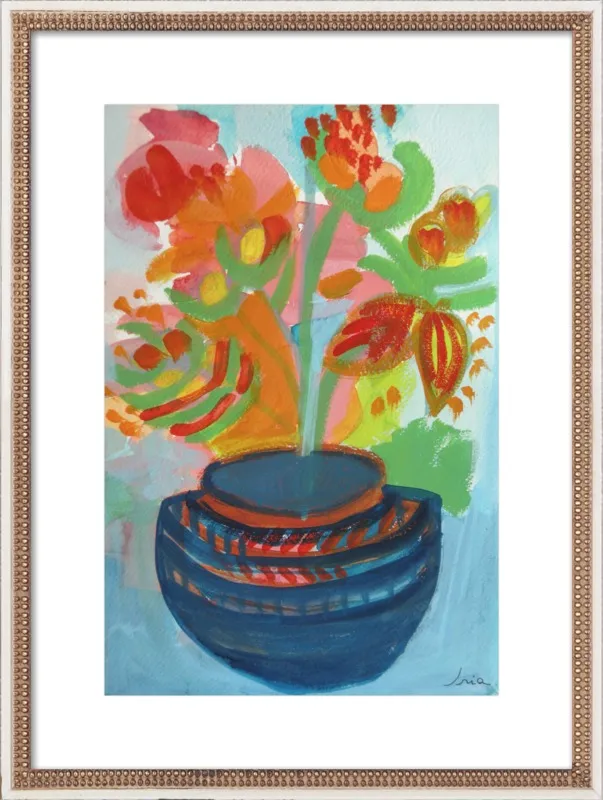 Red Flowers by Iria Fernandez Alvarez for Artfully Walls