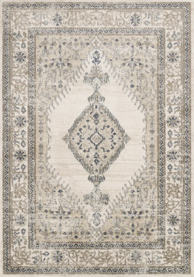 Teagan TEA-02 Oatmeal / Ivory 6'-7" x 9'-2"