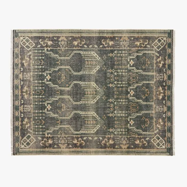 Cala Hand-Knotted Faded Teal New Zealand Wool Area Rug 8'x10'