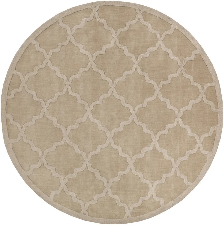 Central Park Beige Indoor 9'9" x 9'9" Handmade Rug
