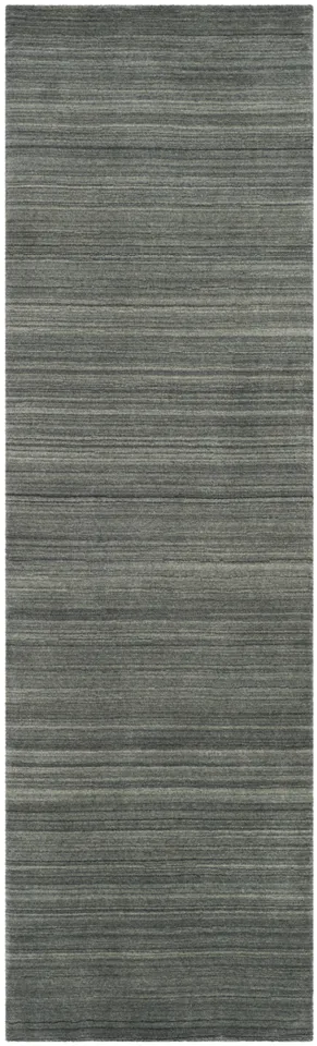 Arlo Home Hand Loomed Area Rug, HIM820C, Slate/Blue,  2' 3" X 8'