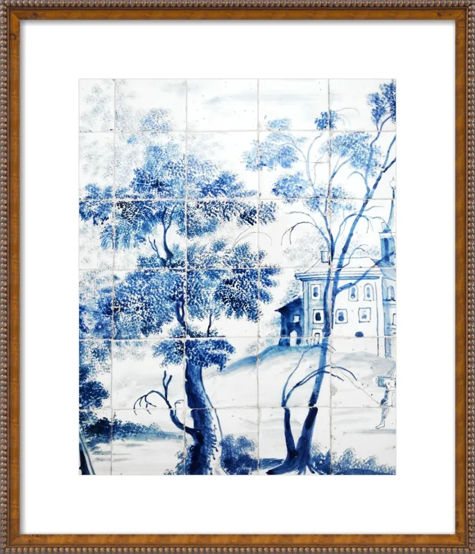 Lisbon Blue Tiles Two by Lupen Grainne for Artfully Walls