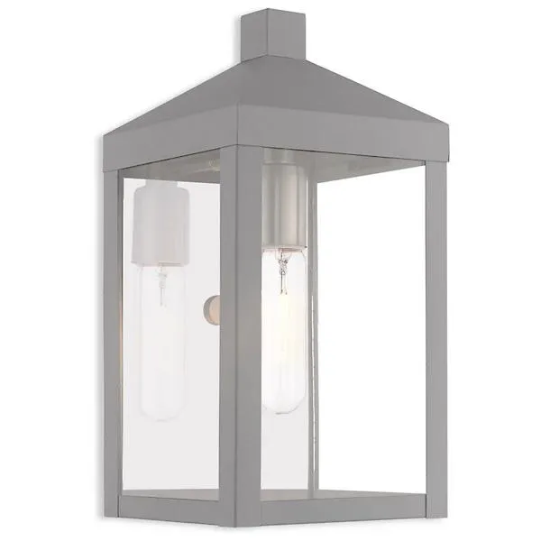 James Clear Glass Outdoor Wall Sconce