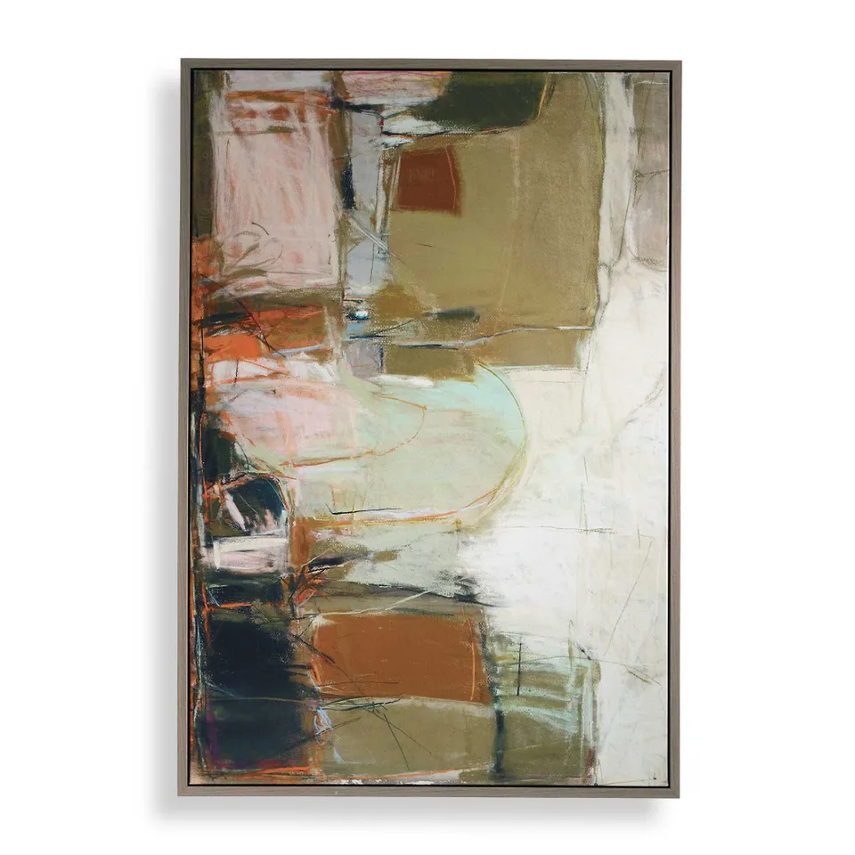 Palace Walls Framed Abstract Art