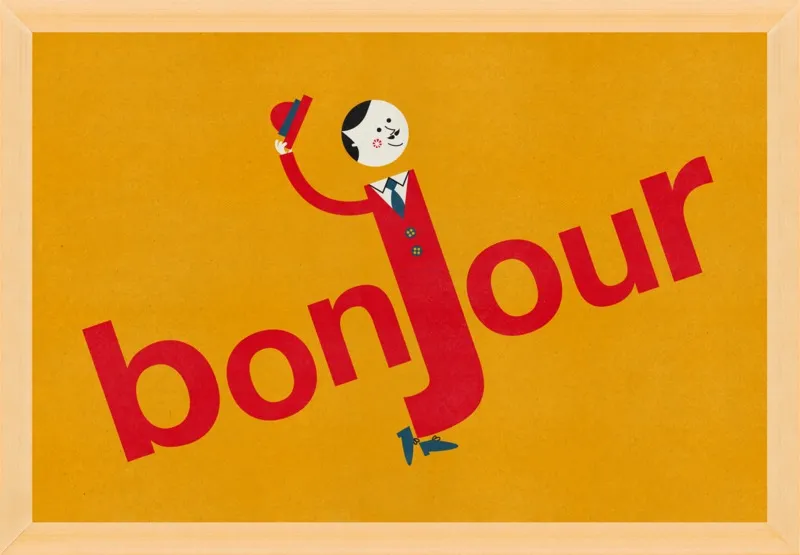Bonjour by Blanca Gómez for Artfully Walls