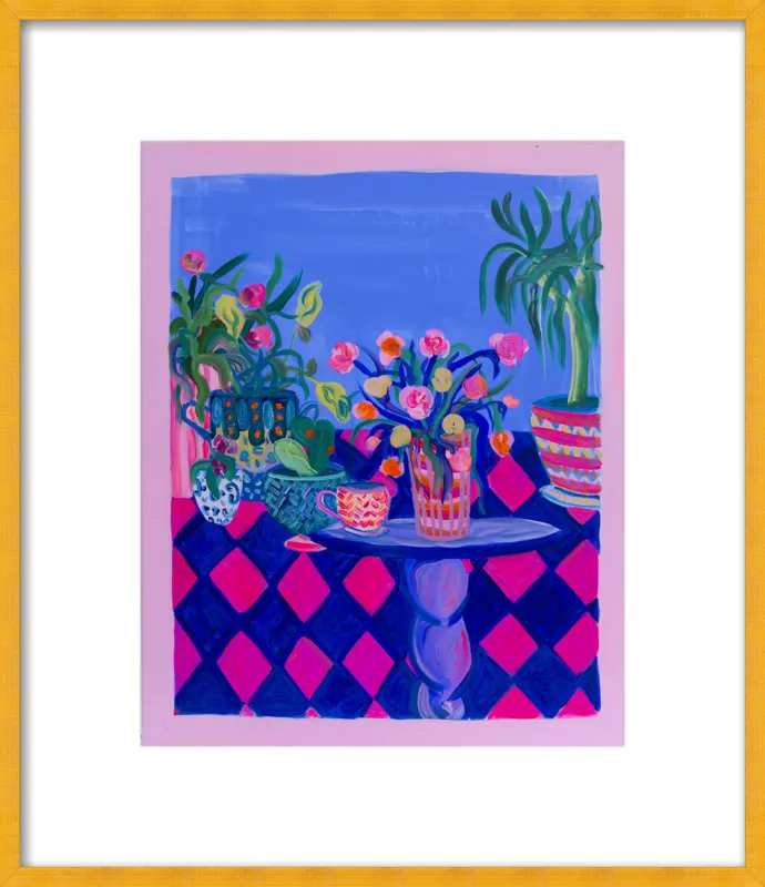 Pots and Plants painting by Davina Shefet for Artfully Walls