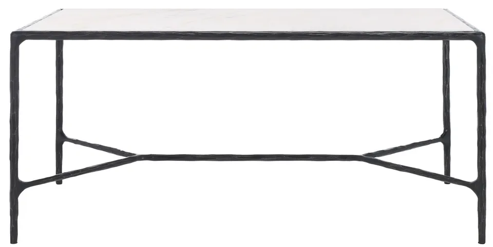 Jessa Metal Coffee Table - Black / White