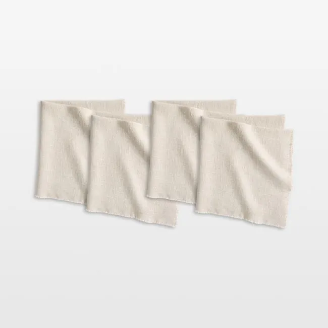 Hudson Natural Dinner Napkins, Set of 4