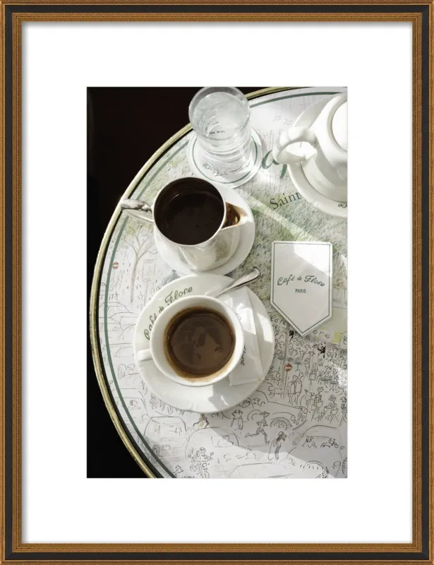Chocolat chaud au Café de Flore by Lauren & Annael Tolila for Artfully Walls
