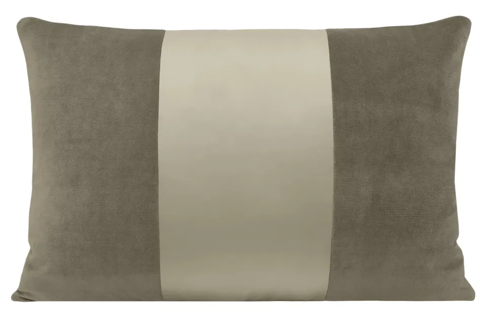 PANEL MONOCHROMATIC :: SOCIETY VELVET // GREY - 20” X 36” KING SHAM