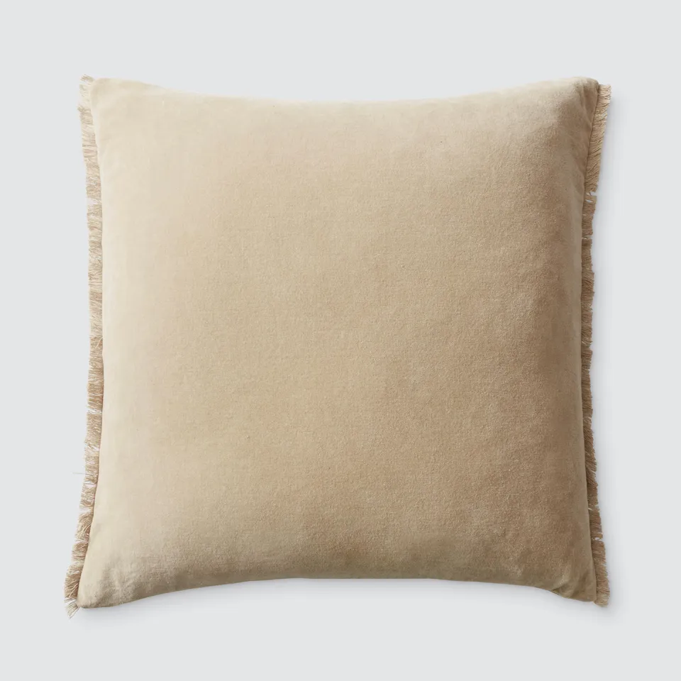The Citizenry Naveta Velvet Pillow | 22" x 22" | Blue