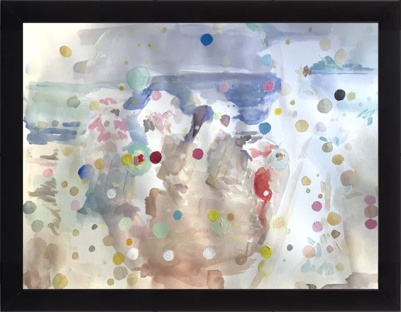 Beach scene (from memory)  by Hannah Dean for Artfully Walls
