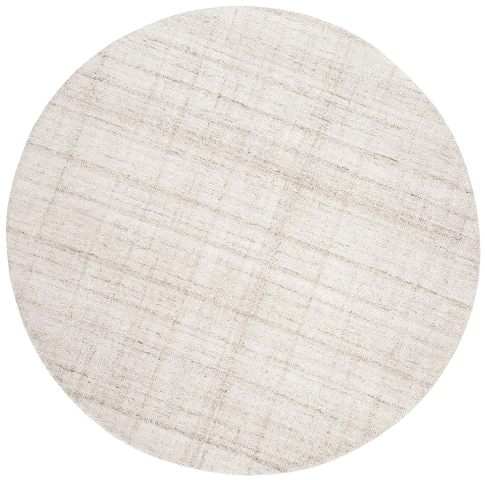 Arlo Home Hand Tufted Area Rug, ABT141D, Ivory/Beige,  8' X 8' Round